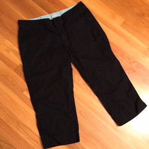 Black Columbia cotton capris